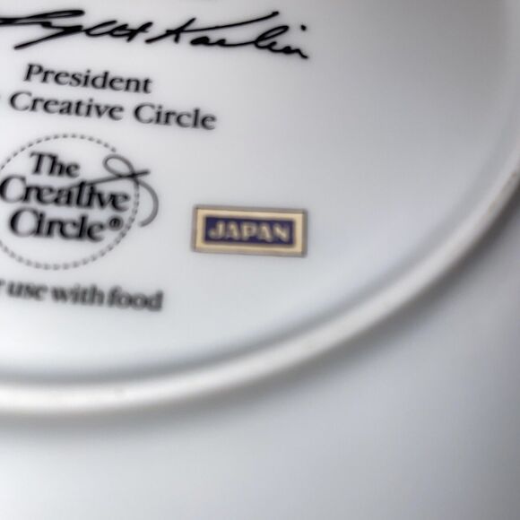 Creative Circle Jacobean Sampler Plate 1986 Count Your Life By Smiles Not Tears - Picture 5 of 7